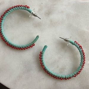 Hoop earrings.